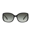 Prada Gradient Rectangle Plastic Sunglasses In Grey