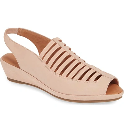 Gentle Souls By Kenneth Cole 'lee' Sandal In Peony Nubuck Leather