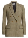 A.l.c Sedgwick Houndstooth Jacket In Gold Multi