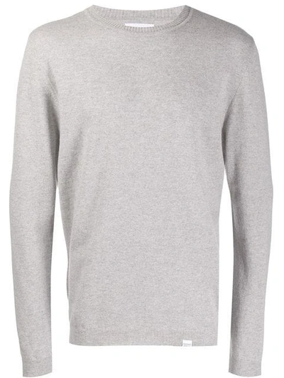 Norse Projects Long-sleeve Fitted Sweater In Grey