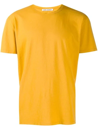 Our Legacy Short-sleeve Fitted T-shirt - Yellow