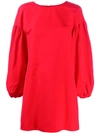 Valentino Puff Sleeve Dress - Red