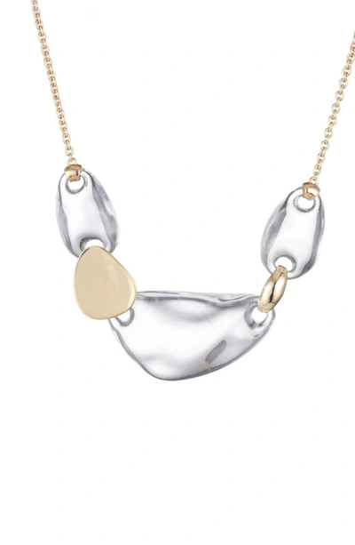 Alexis Bittar Small Liquid Lucite Link Necklace In Clear