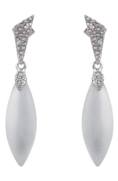 Alexis Bittar Crystal Encrusted Dangle Earrings, Silver