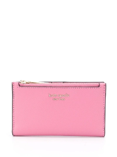 Kate Spade Sylvia Small Slim Bifold Wallet In Pink