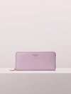 Kate Spade Sylvia Slim Continental Wallet In Orchid