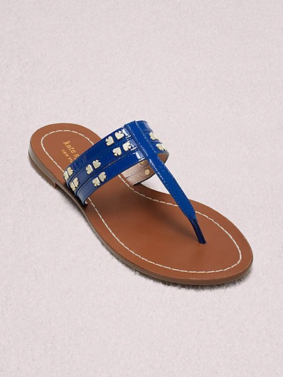 Kate Spade Carol Sandals In Mystic Blue