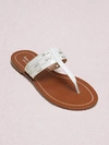 Kate Spade Women's Carol Thong Sandals In White