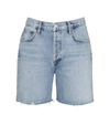 Agolde Dee Super High Waist Cutoff Denim Shorts In Oasis