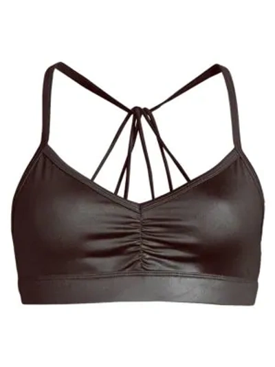 Alo Yoga Sunny Strappy Sports Bra In Black