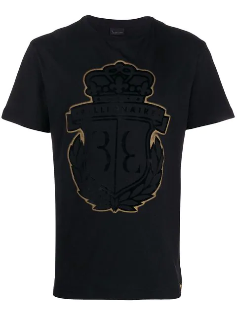 Billionaire Logo Print T-shirt In Black | ModeSens