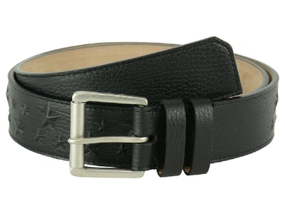 Jimmy Choo Embossed Stars Belt In Black