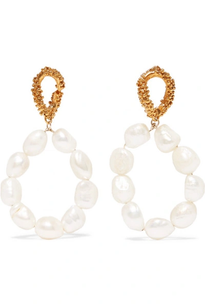 Alighieri Apollo's Dance Gold-plated Pearl Earrings