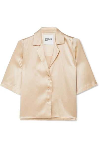 Orseund Iris Le Funk Silk-satin Shirt In Cream