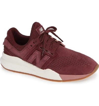 New Balance Women's 247v2 Low-top Sneakers In Burgundy
