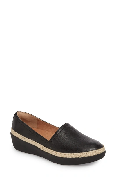 Fitflop Casa Loafer In Black Leather