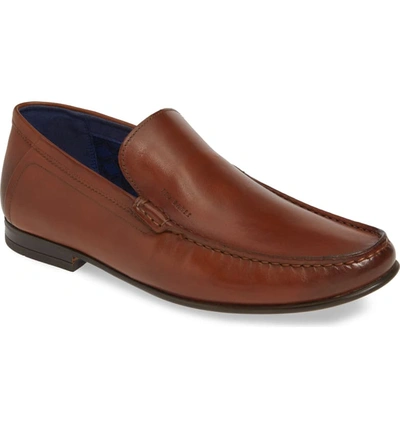 Ted Baker Lassil Loafer In Tan Suede