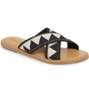 Toms Women's Viv Crisscross Slide Sandals In Black Tribal
