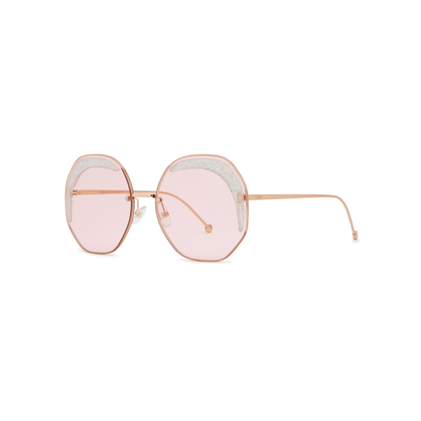 fendi rose gold sunglasses