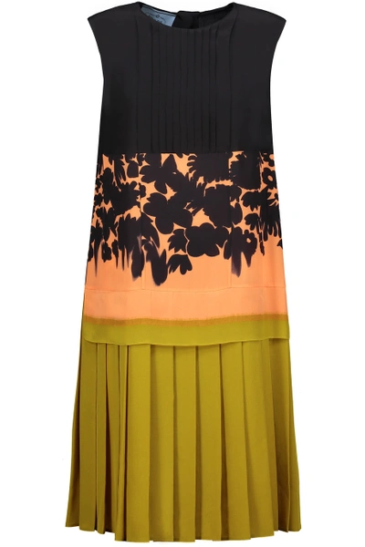 Prada Women Printed Silk Shirt Dress