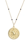 Argento Vivo Zodiac Necklace In 14k Gold-plated Sterling Silver, 16" In Capricorn/gold