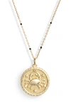 Argento Vivo Zodiac Necklace In 14k Gold-plated Sterling Silver, 16 In Cancer