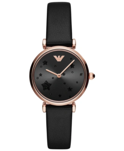 Armani Collezioni Emporio Armani Celestial Motif Watch, 32mm In Black