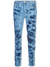 Frame Le High Skinny Cropped Tie-dye Jeans In Gaze - 100% Exclusive