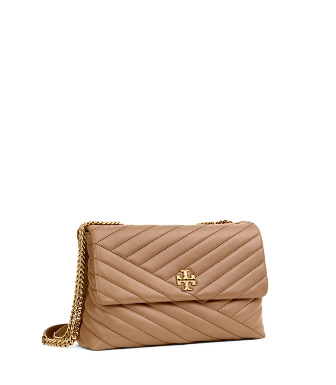 Tory Burch Kira Chevron Quilted Leather Shoulder Bag - Brown In 294