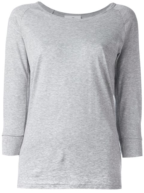 The White Briefs Three-quarters Sleeved T-shirt In Grey | ModeSens