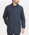 Cole Haan Men's Button-front Water Resistant Rain Coat In Navy