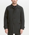 Cole Haan Men's Button-front Water Resistant Rain Coat In Black