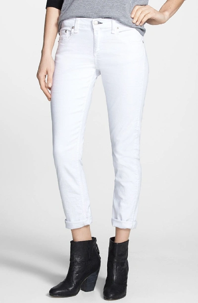 Rag & Bone Heritage High-rise Ankle Skinny Jeans In White