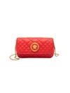 Versace Mini Borsa Leather Shoulder Bag In Red