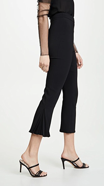 Cushnie High Waisted Cropped Fitted Pants In Black