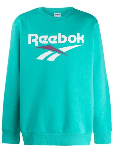 Reebok Logo Print Sweatshirt - Green