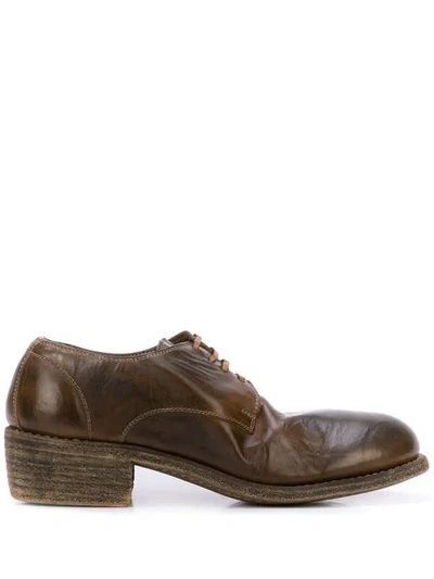 Guidi Lace Up Shoes In Brown