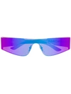 Balenciaga Eyewear Band Sunglasses - Purple