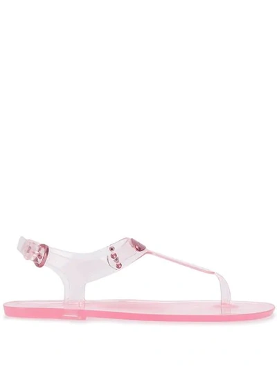 Michael Michael Kors Jelly Logo Sandals In Pink