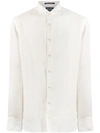 Mc2 Saint Barth Cutaway Collar Shirt In White