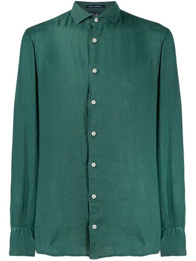 MC2 SAINT BARTH MC2 SAINT BARTH CUTAWAY COLLAR SHIRT - GREEN 