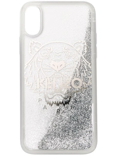 Kenzo Logo Iphone X Case In Silver