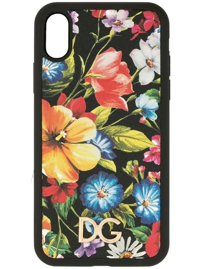 Dolce & Gabbana Floral Iphone Xr Case In Multicolour