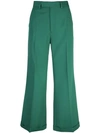 Gucci Wool Ankle Pant In Green