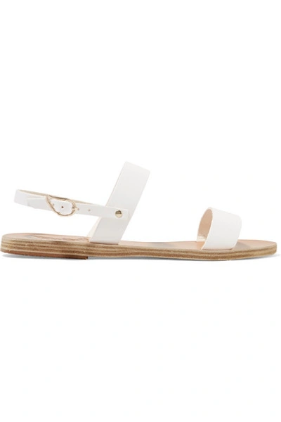 Ancient Greek Sandals Clio Leather Sandals In White