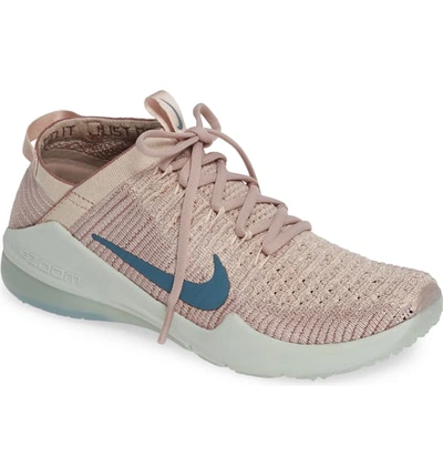 Nike Zoom Air Fearless Flyknit 2 Amp Training Shoe In Particle Beige/ Celestial Teal