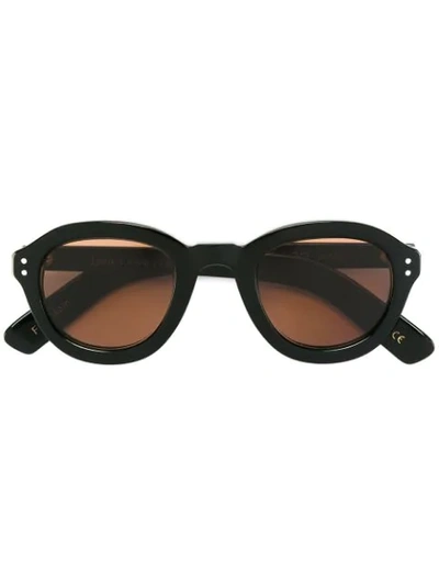 Lesca Round Shaped Sunglasses In Black