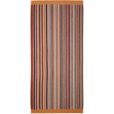 Paul Smith Multicolor Stripe Beach Towel In 92 Multi