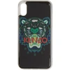 Kenzo Multicoloured Tiger Logo Print Iphone X Case - 99 Black