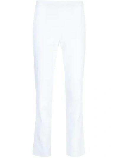 Josie Natori Slim Fit Jeans In White